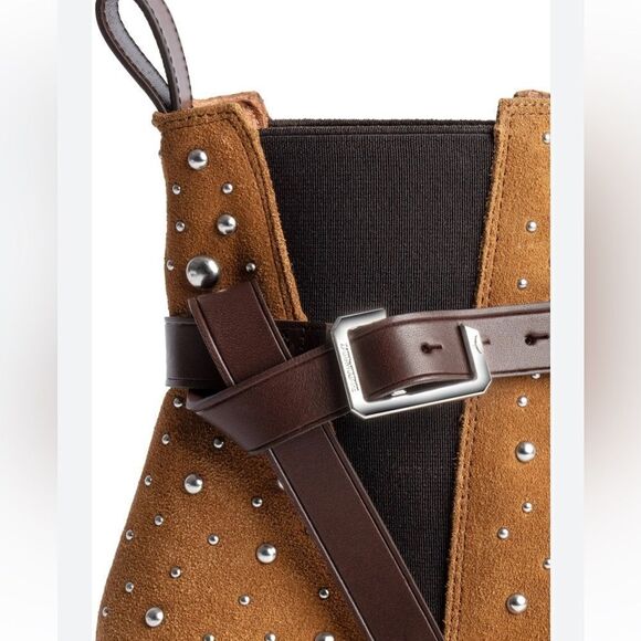 Zadig & Voltaire Tyler Cecilia Suede Dream Studs ankle boots New size 37 - Picture 7 of 15